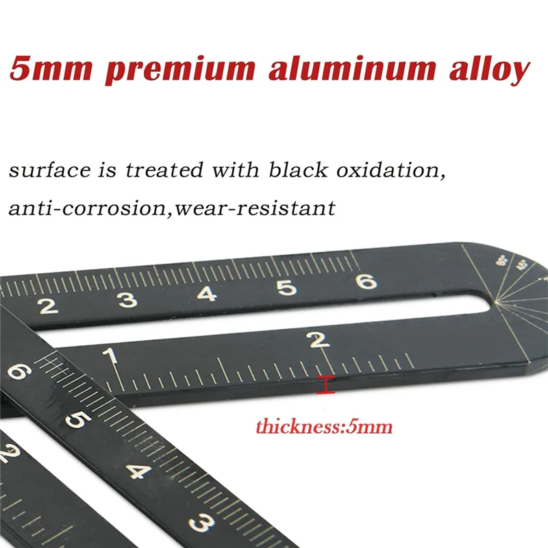 -A25M 16 Fold Multi Angle Measuring Ruler With Opening Locator  Tile Opening Locator