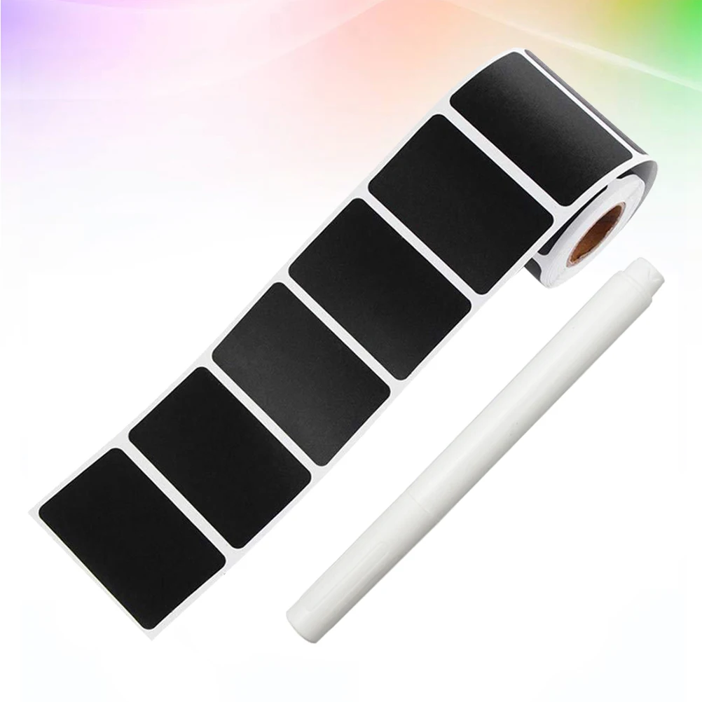 

Chalkboard Sticker Labels Blackboard Waterproof Reusable Rectangular Eco-Friendly for Kitchen Container Bottle Homemade