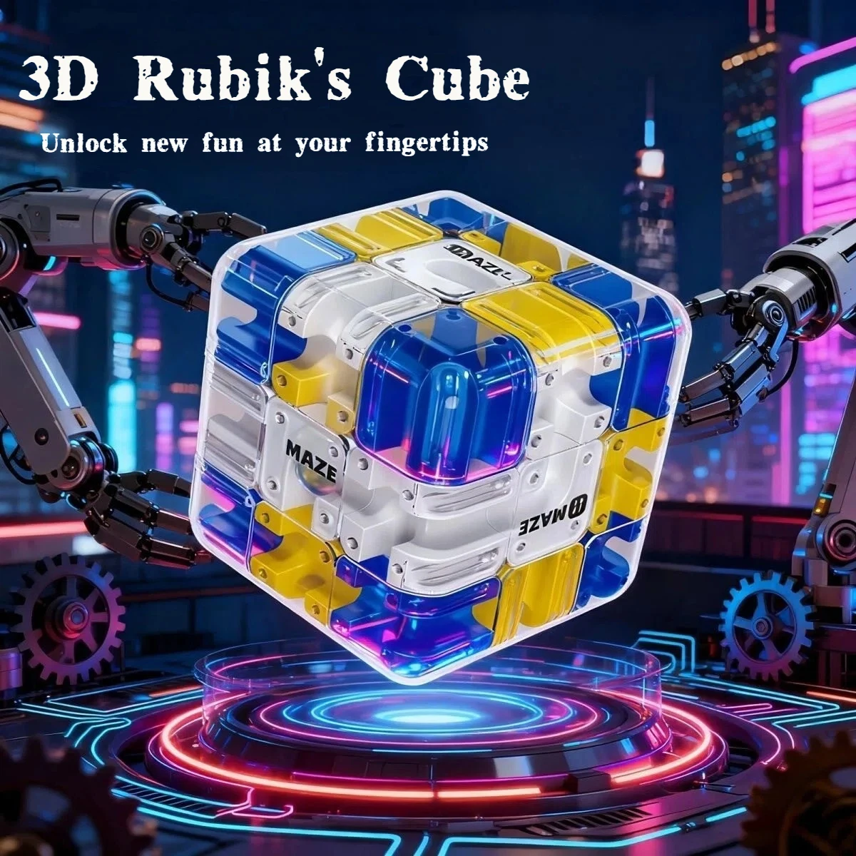 

2026Новый 3D лабиринт, волшебный куб, игрушка-головоломка, лабиринт, катящийся шар, снятие стресса, освобождение тревоги, Рождественский подарок для мальчиков и девочек