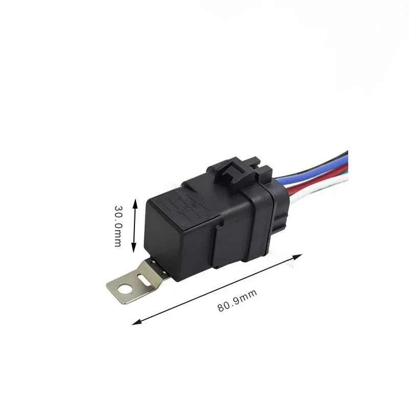 12V 40A Five-Pin Automotive Relay Silicone Seal Waterproof Modified Integration Switching Relay Socket For Universal Car