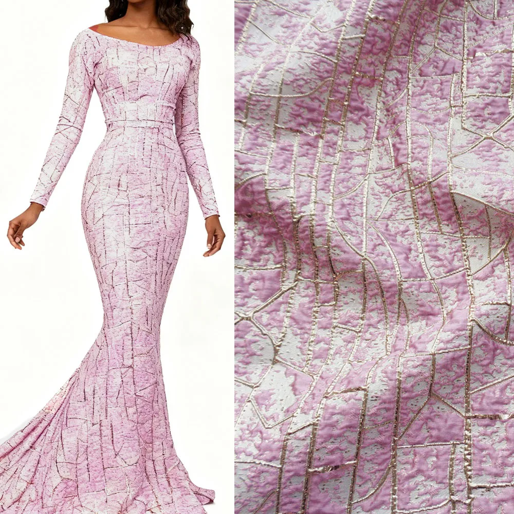 

5 Meters/Lot New African Lace Fabric with Embroidered Organza for Women Party Dress, High Quality DIY Craft Sewing Material