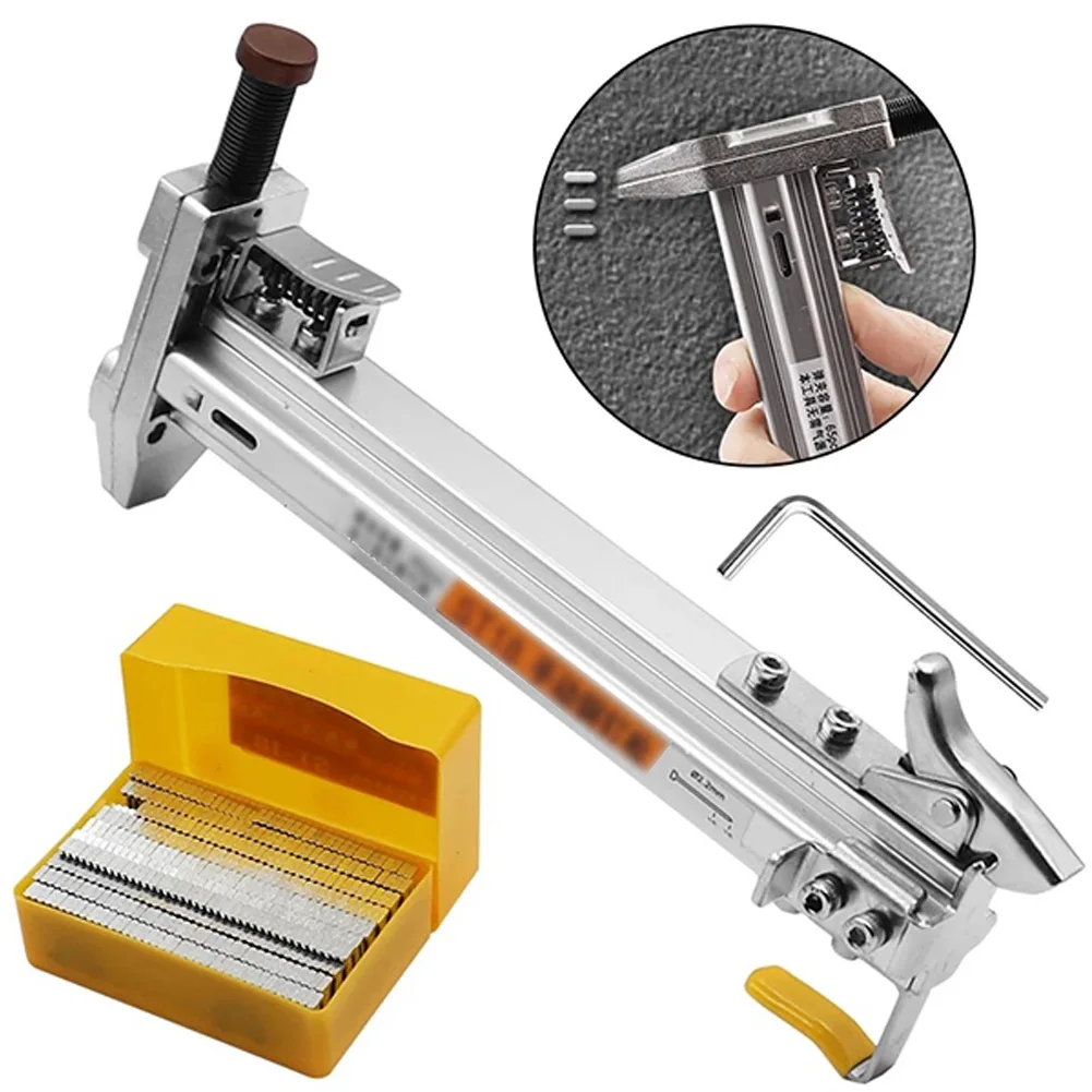 1Pcs ST18 Manual Steel Nailer Semi-Automatic Cement Nail Wire Slot Nailing Device Nailing Machine Woodworking Tacker Power Tools