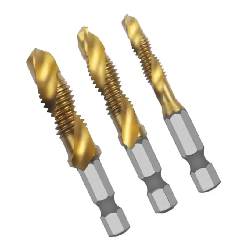 

652F Heavy Duty Titaniums Coated Spirals Flute Tapping Bit Optimized For ChipEvacuation