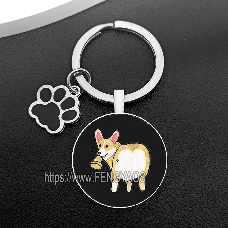 Cute Corgi Keychains Women Cute Dog Key Chains House Lovely Puppy Key Holder for Keys Gift for Birthday