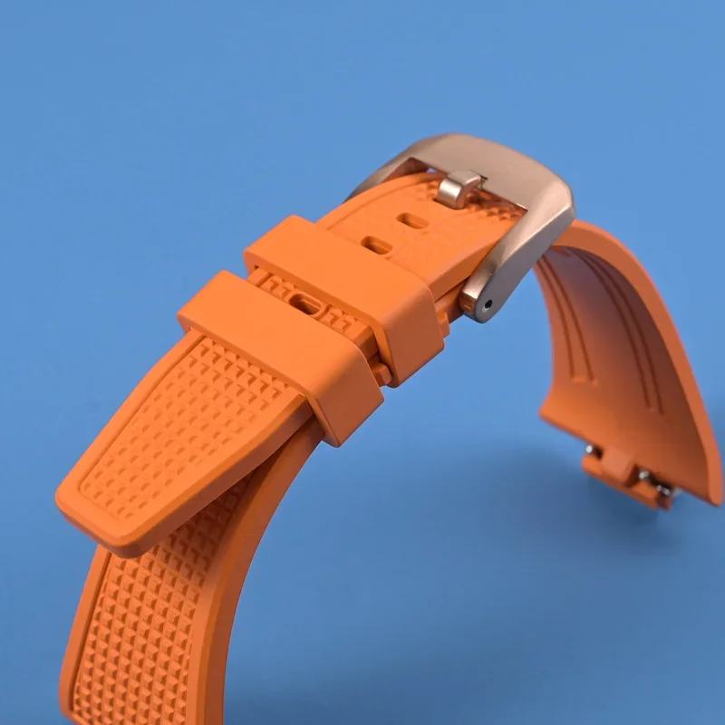 Фторкаучуковый ремешок для часов серии Tissot PRX, мягкий удобный сменный ремешок для часов, быстросъемный браслет, ремень для часов