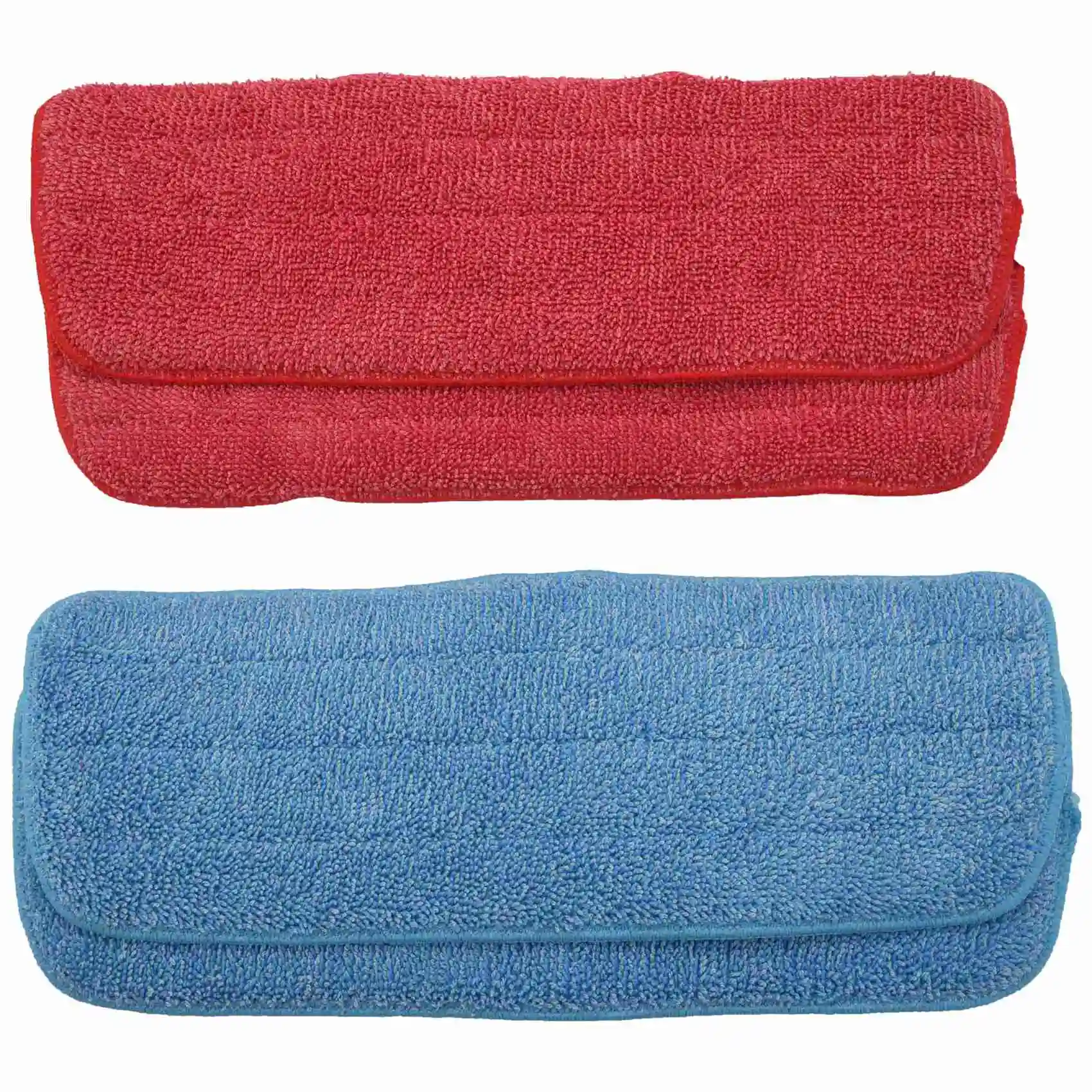 ABPG Hot 4 Pack Microfiber Mop Replacement Heads ,Flat Mop Replacement Cloth,for Wet Dry Mops ,Blue and Red