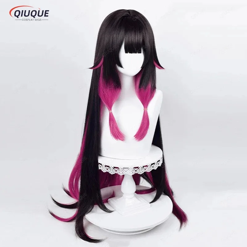 LQGame Impact Fatui Косплей Парик Комбина 105 см Длинные градиентные термостойкие синтетические волосы Аниме Парики для вечеринок + Кепка для парика