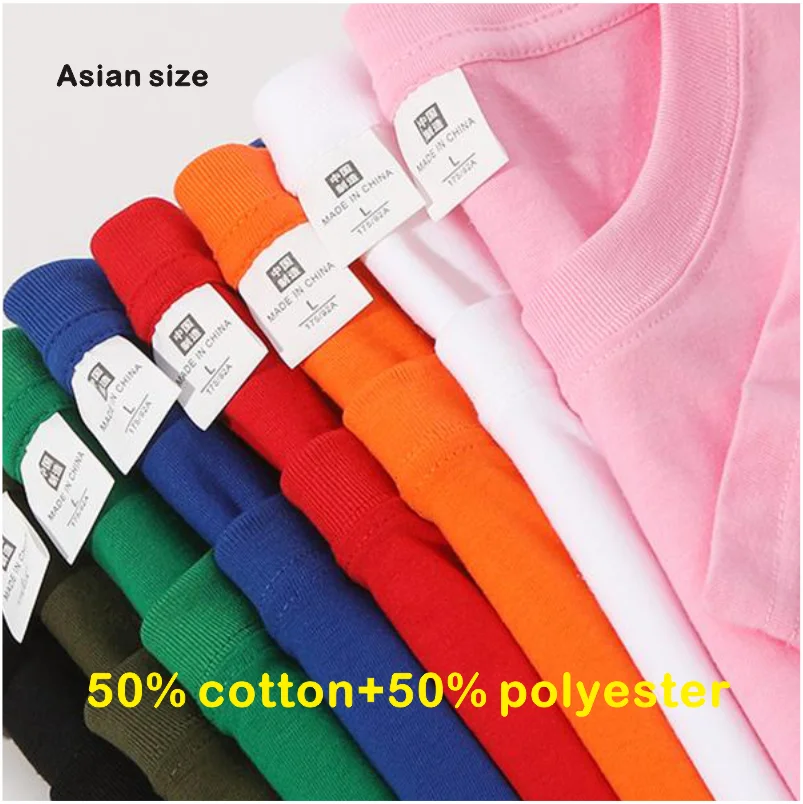 New Spring Festival Long Sleeved T-shirt LOGO Custom Embroidered Print Solid Color O-neck Basic Top Plus Size T-shirt image 6