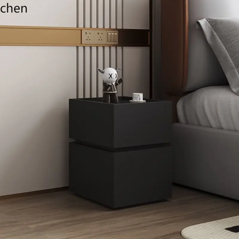 DSA Italian Minimalist Building Block Bedside Table Modern Simple Bedroom Solid Wood Creative Storage Cabinet