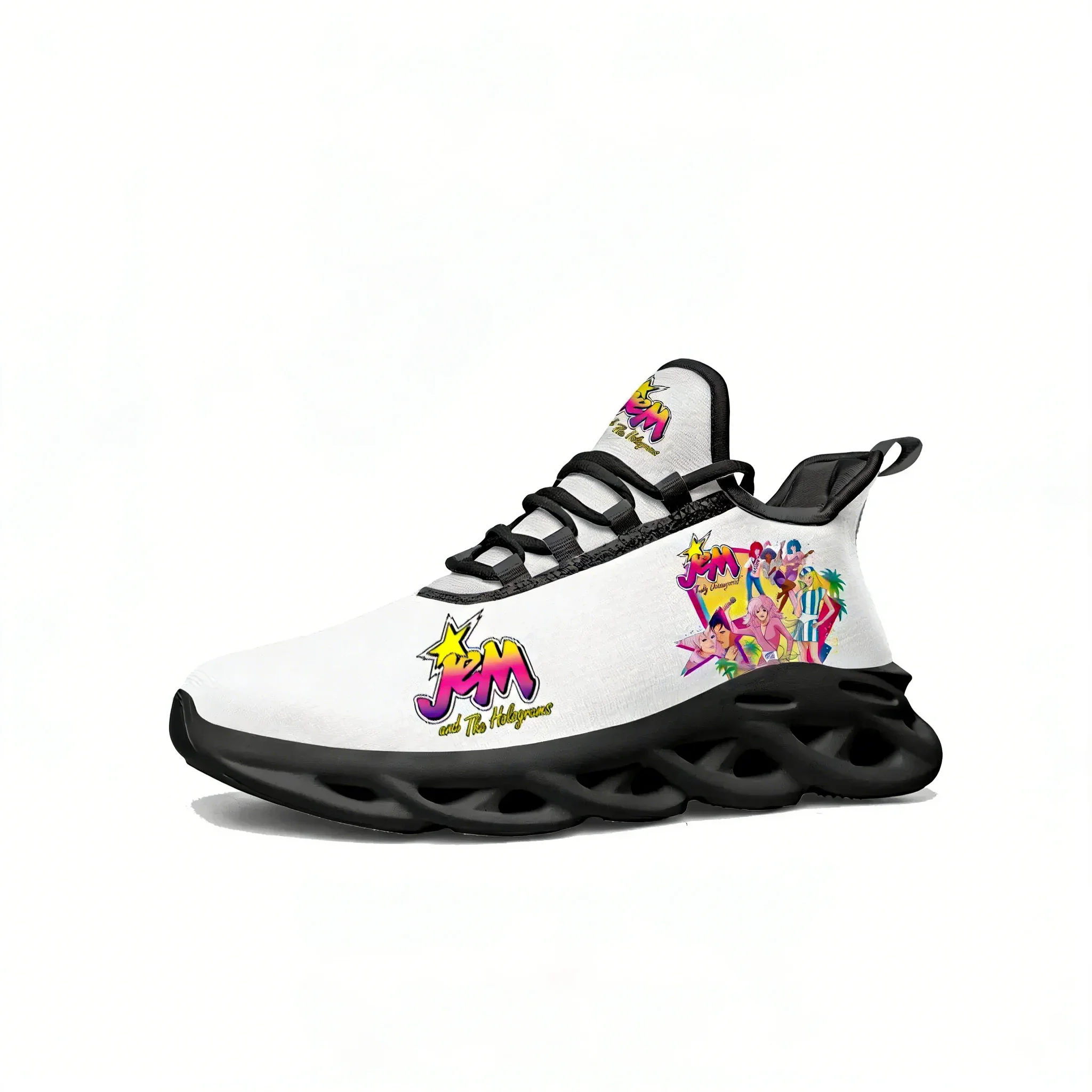Jem and The Holograms Flats Sneakers Mens Womens Sports Running Shoes Sneaker Lace Up Mesh Footwear Tailor-made Shoe