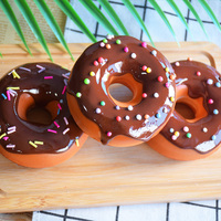 Künstliche Donuts Modell Simulation PU Donut Brot Fotografie Requisiten für Stress Relief Langsam Rebound Gefälschte Spaß Orname