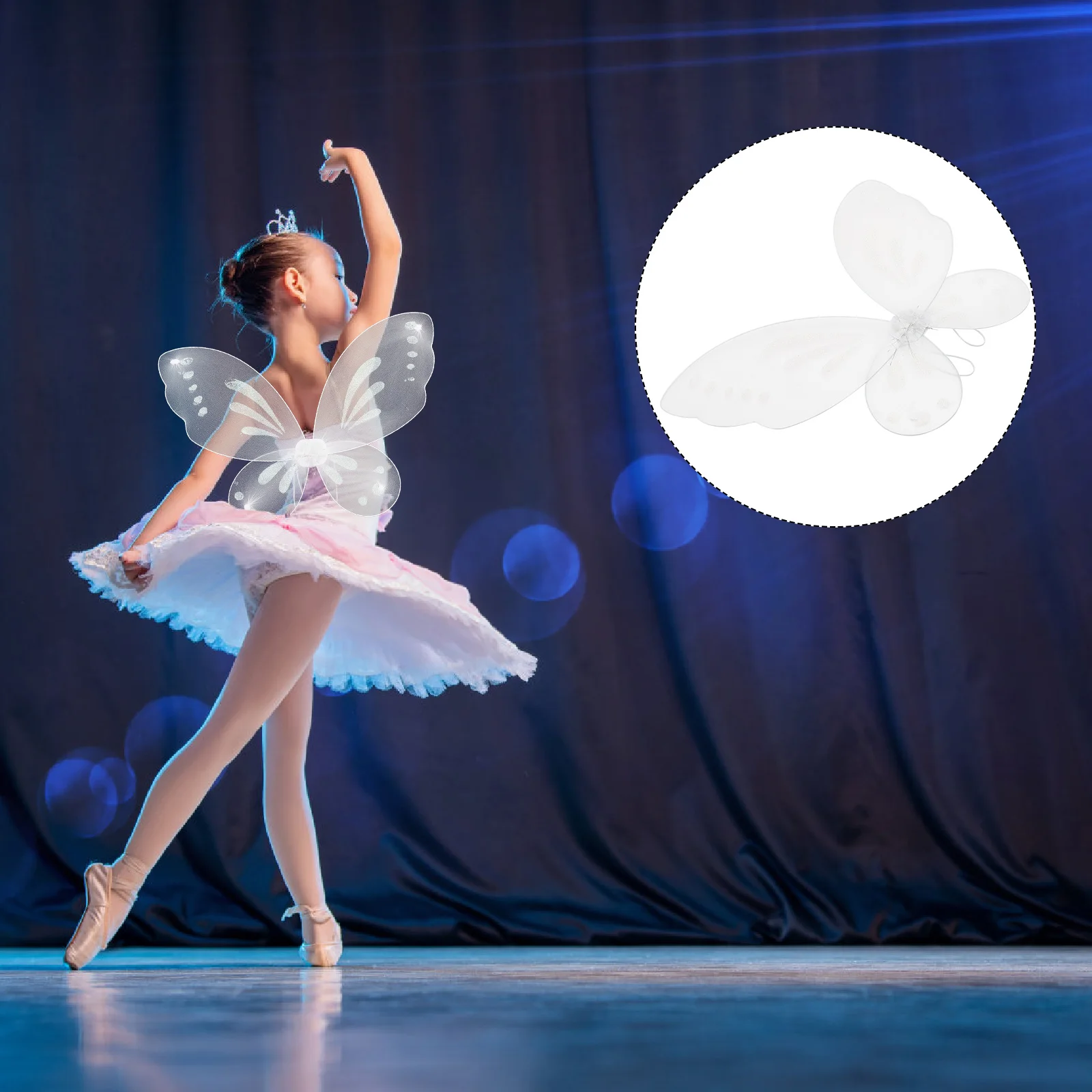 キッズフェアリーウィングス バタフライスパークルコスチュームアクセサリー 女の子用パーティー用品 コスプレドレスアップ 大人用プリンセスウィング 2025