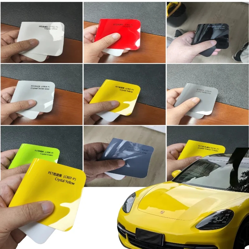 

3M Car Vinyl Wrap Film High Gloss PET Crystal Yellow PPF Air Release Not Layered Solar Brightness FadeLock Technology Sunbeam