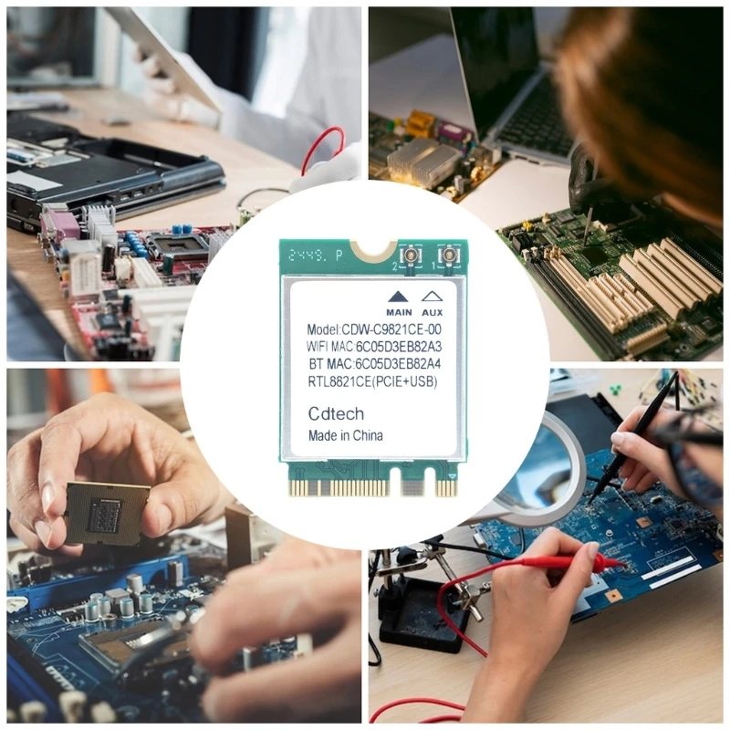 

Fast RTL8821CE Double Band WiFi Adapter Card Low Power Consumption M.2 best sale