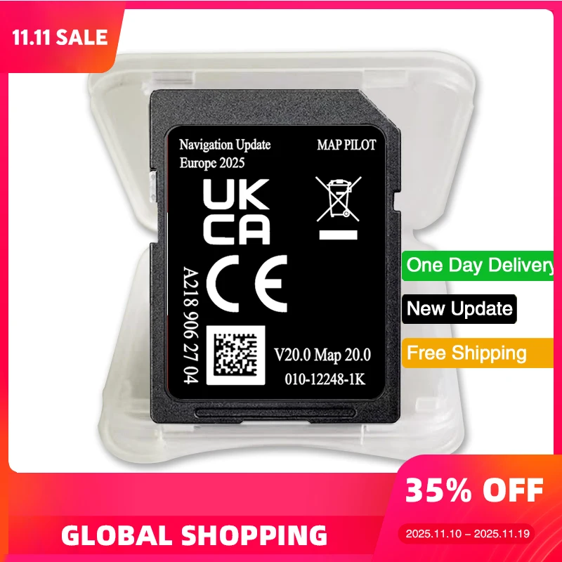 

A218 V20 Sat Nav Navigation Map Poilt Update EU Version 2025 SD GPS Card for Mercedes A B C E M ML MLC-Class Garmin Car