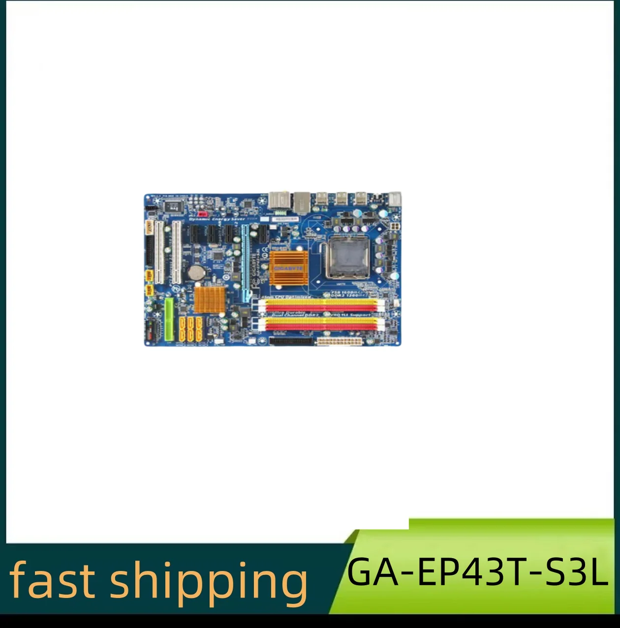 For Gigabyte GA-EP43T-S3L Motherboard EP43T S3L LGA 775 DDR3 Mainboard 100%Tested OK Fully Work Free Shipping