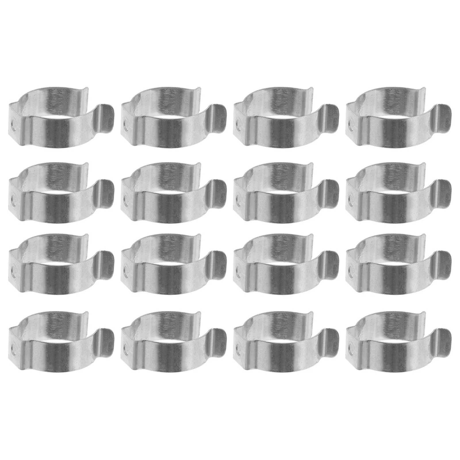 

30 шт. серебристых U-образных зажимов из нержавеющей стали для крепления трубчатых светильников, сверхпрочные держатели для ламп, органайзер для инструментов, без винтов