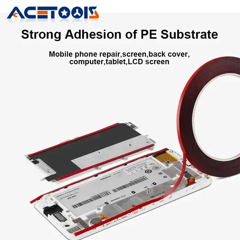 

Двусторонняя клейкая лента AMAOE 10 м для герметизации задней крышки телефона, губка для планшета