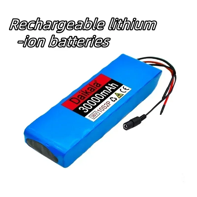 10S2P 36V30000mAh Rechargeable Lithium Ion Battery 42V 500W, Used for Bicycles, Scooters Electric Motorcycle