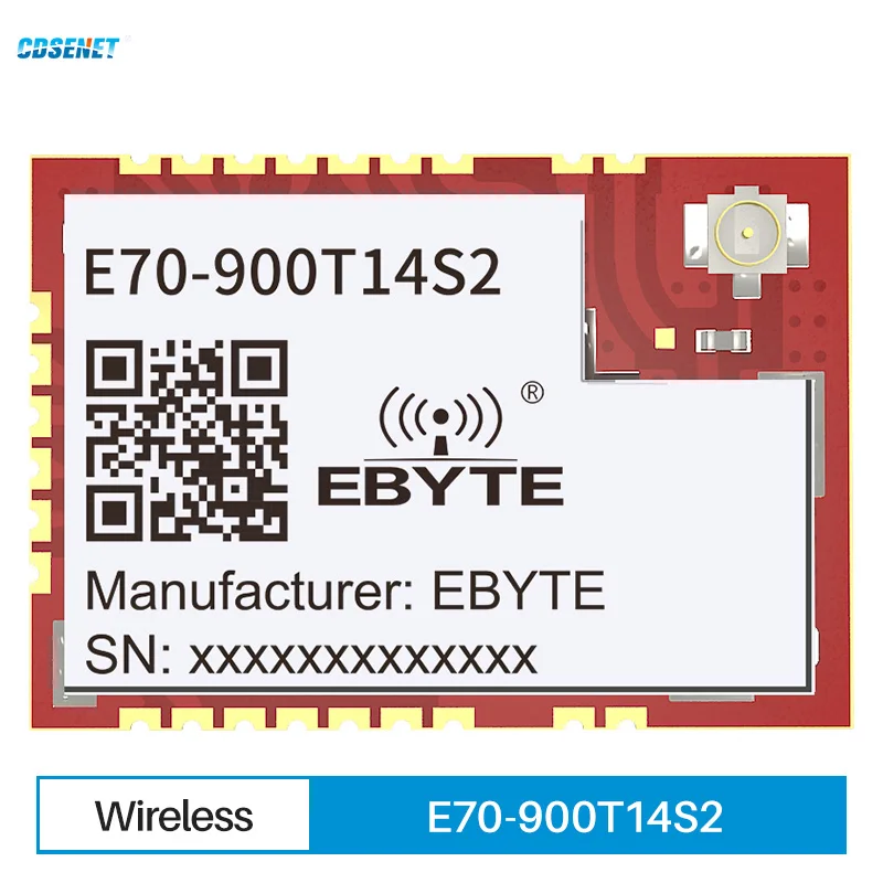

E70-900T14S2 CC1310 868MHz 900MHz Wireless Modbus Module 14dBm SoC Low Power IPEX Stamp Hole High Speed Continuous Transmission