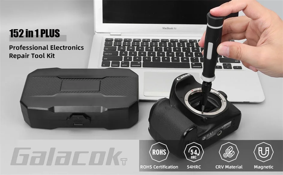 152-in-1 Magnetisches Präzisions-Schraubendreher-Set mit Hex- und Phillips-Magnetbits für iPhone, PC, professionelle Reparatur, Handwerkzeug-Schraubendreher – Detail 17