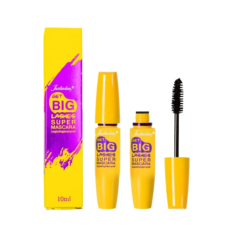 Dense Plump Type Quick Dry Waterproof Long Lasting Sweat Resistant Non Smudging Durable Black Mascara Naturally Curled Slender