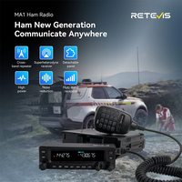 Retevis MA1 Car Radio with Screen 50W VHF UHF Dual Band Ham Radio AM FM Mobile Radio Station Transceiver Multi-band Reception
