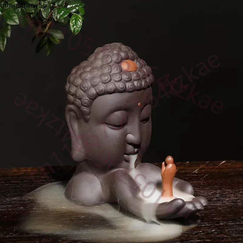 Incense Cones Buddha's Head Holder Backflow Incense Cones Burner Incense Stick