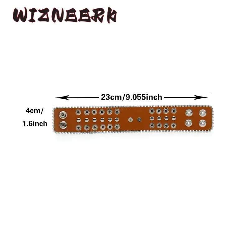 WIZNEERK Punk Y2K Teschio Bracciale con strass di lusso in pelle PU Hip-hop Romantico Goth Braccialetti di cristallo Accessori per feste regalo