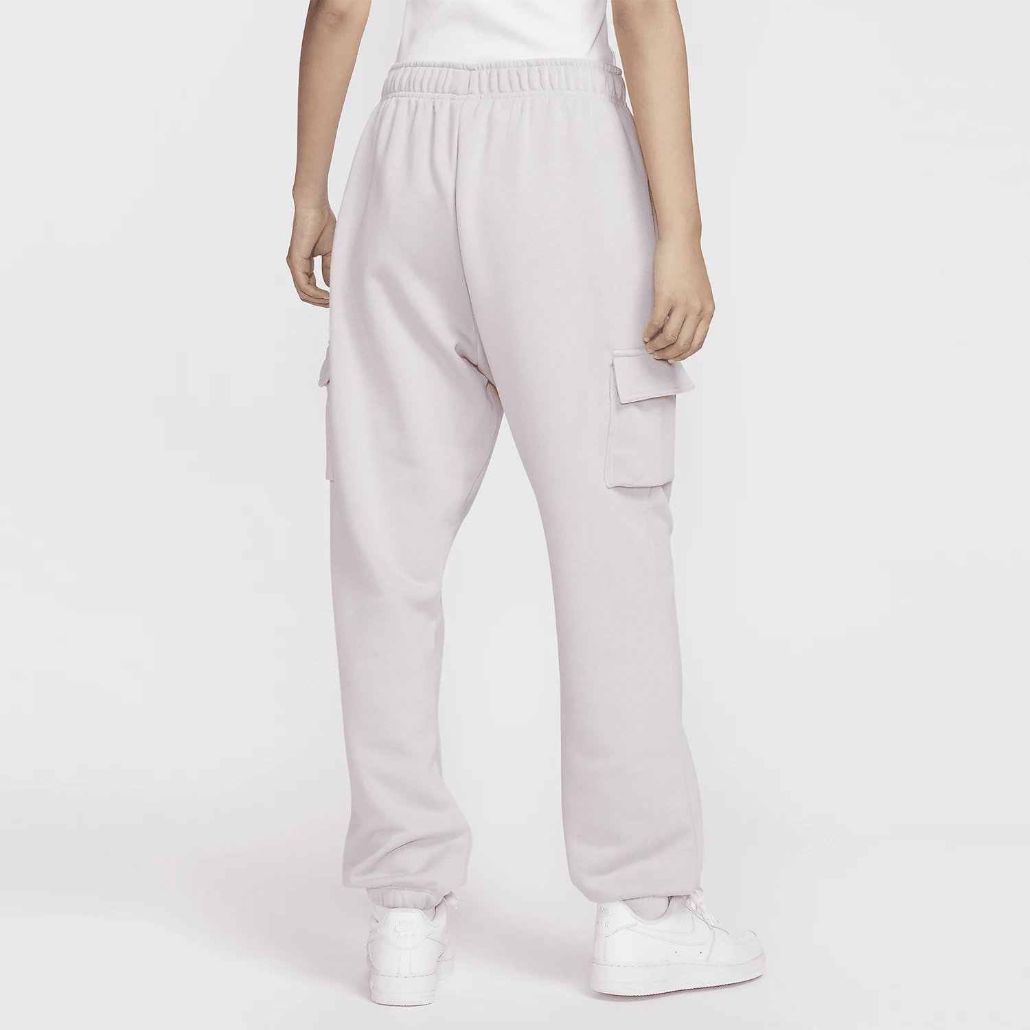 Nike genuine Sportswear women's mid waist workwear thin fleece sports pants DQ5197-019