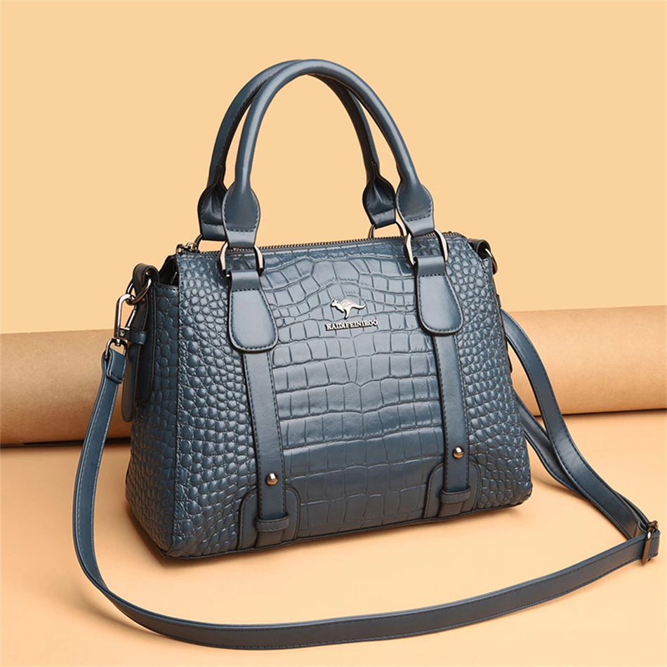 Luxury Designer Handbag Brand High Quality Soft Leather Shoulder Crossbody Bag for Women Bag Large Capacity Leisure Handbag 2026