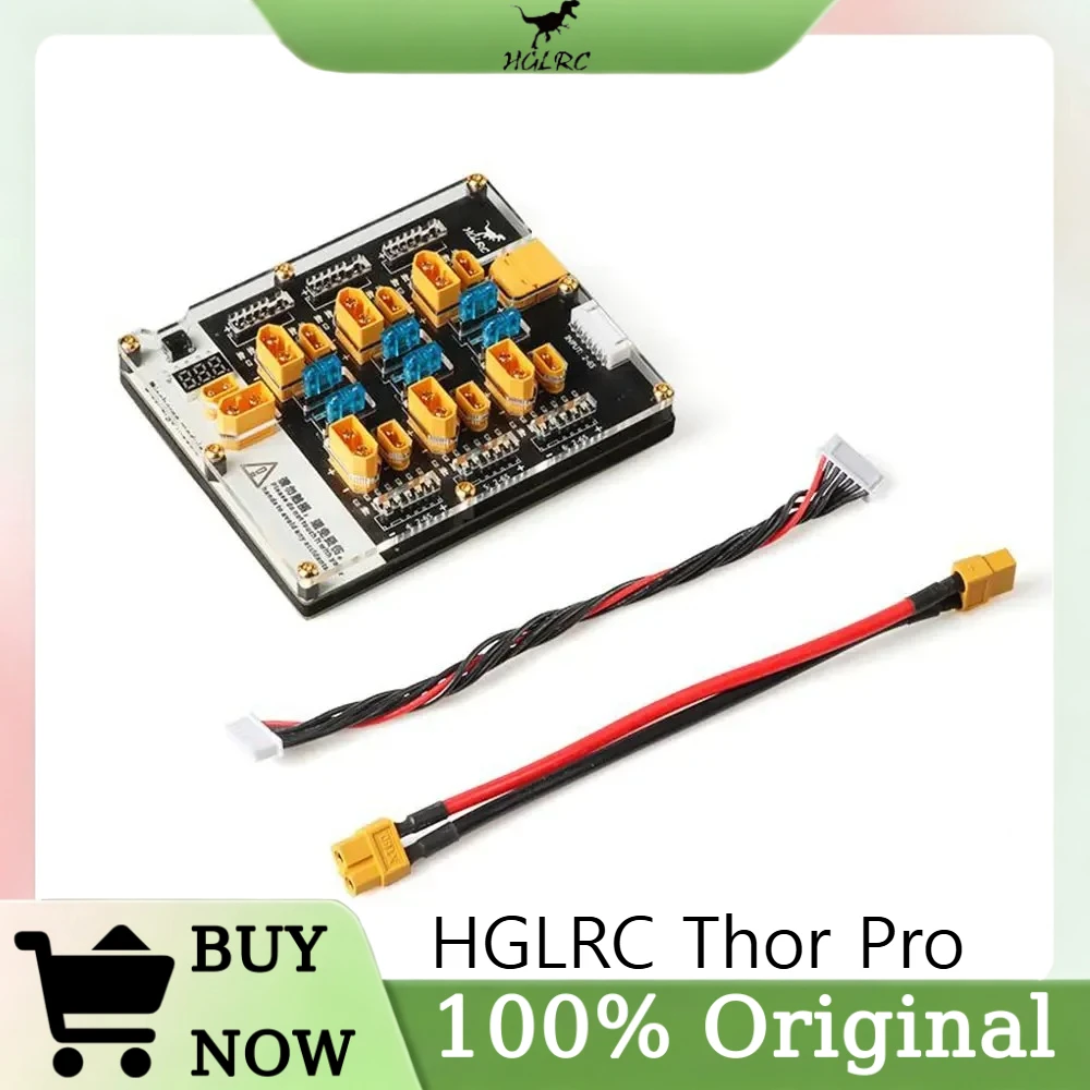 HGLRC Thor Pro 6 Port LIPO Balance Charger Board 40A XT60 XT30 Plug 2-6S LIPO Discharger for IMAX B6 ISDT Q6 Nano HOTA D6 Pro P6 view 2