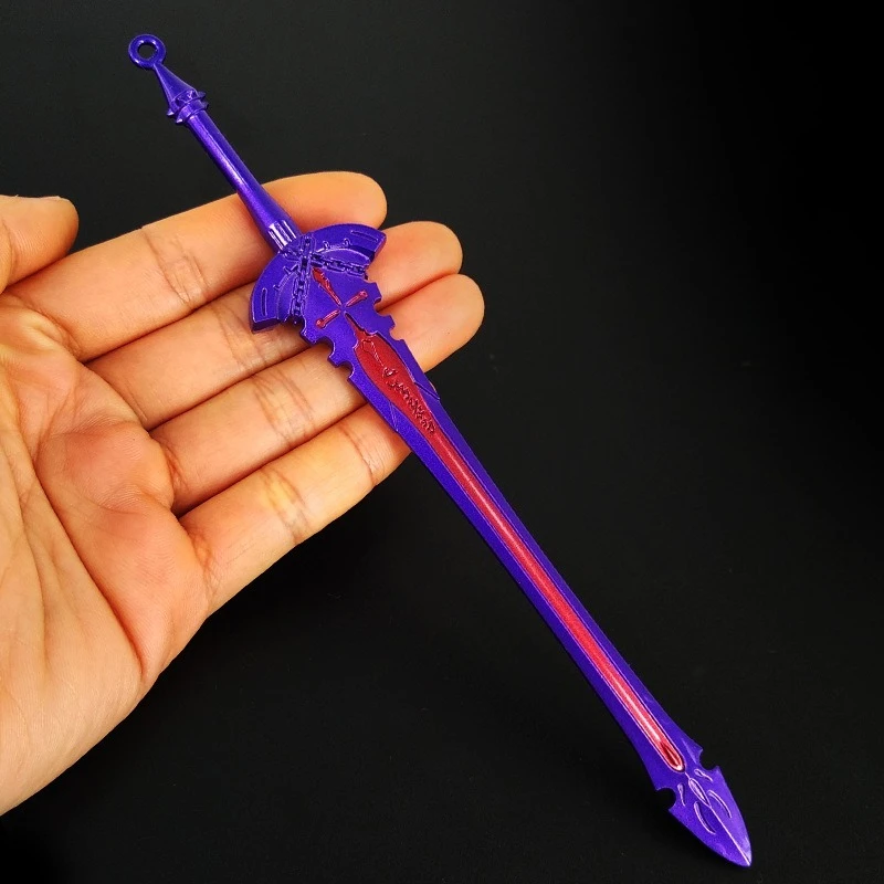 18cm New Game Figure Perimeter Metal Craftsmanship Model Props Toy Sword Desktop Decoration Ornaments Boys Christmas Gifts Toys
