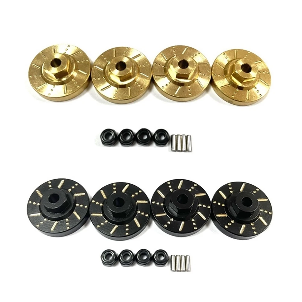 For 1/18 Scale FMS EAZYRC RocHobby Brass Wheel Hex Adapter Axle Counterweight Brake Disc RC Car Upgrade