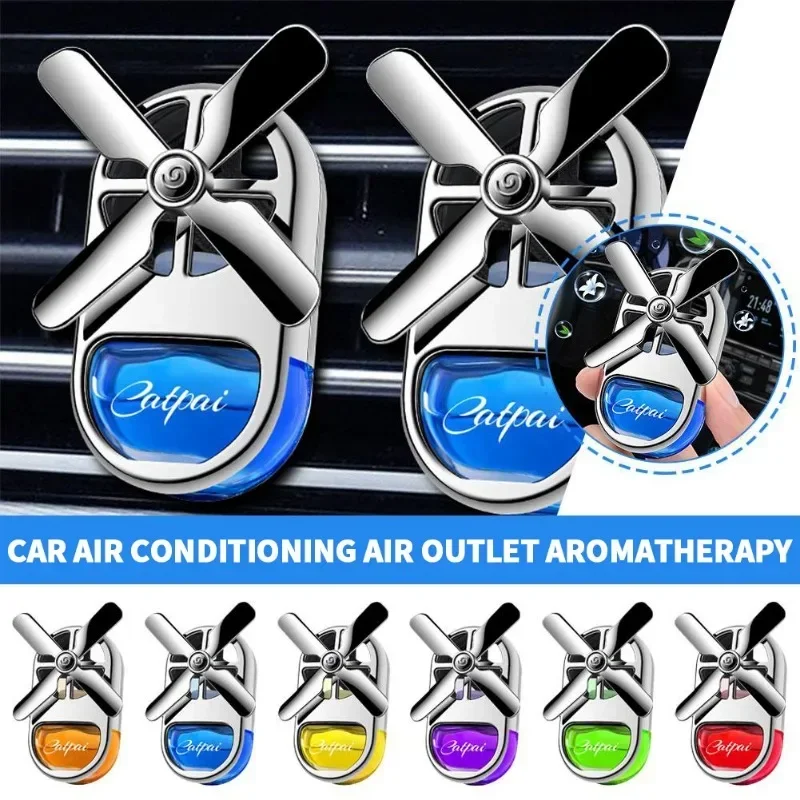 

New Car Aromatherapy Air Freshener Rotating Propeller Vent Fragrance Aromatherapy Creative Mini Perfume Decoration Accessories