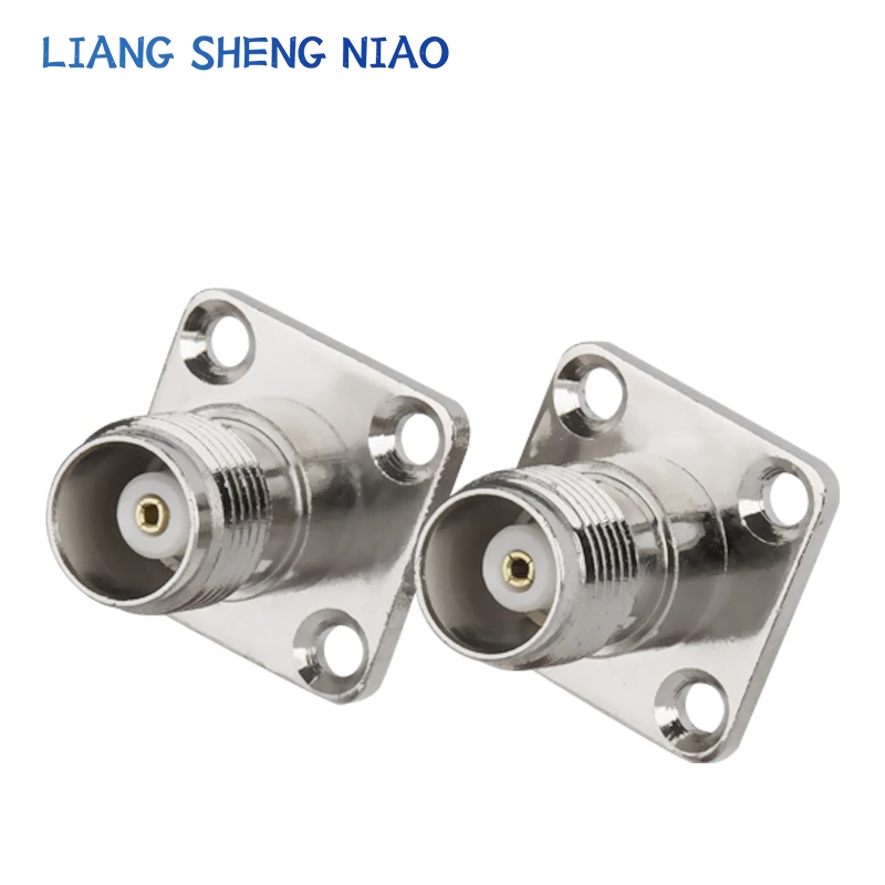Tnc-Kf-3 Interface de sinal Rf Tnc fêmea com flange adequado para cabo coaxial 50-3 cobre 50 Ohm