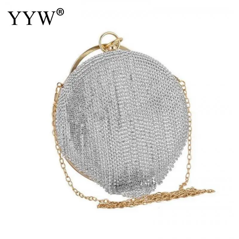 Rhinestones Tassel Clutch Diamonds Evening Bags Ladies Luxury Handbags Women Bags Designer Glitter Clutch Bag Wedding Party