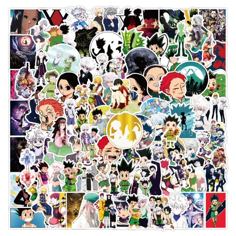 100 Uds dibujos animados Anime HUNTER×HUNTER pegatinas decorativas creativas