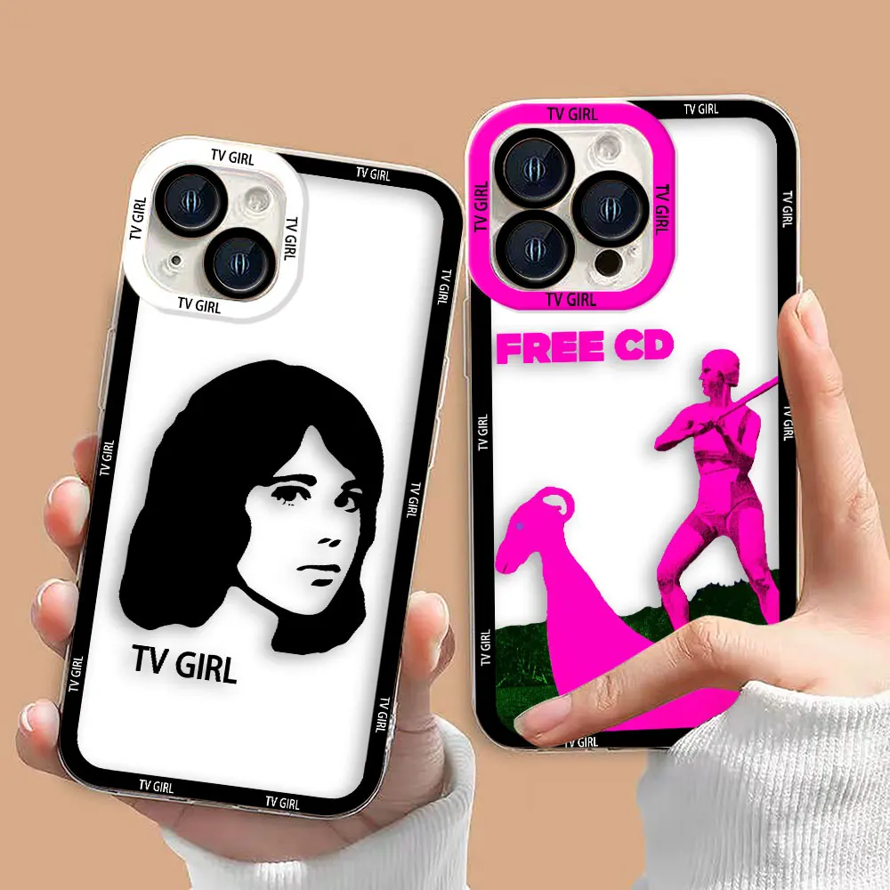 Hot Band T-TV Girl Clear Case For Samsung Galaxy NOTE 20 10 A73 A72 A71 A53 A51 A50 A42 A33 A32 A30 A23 A22 A21S A14 Case Funda