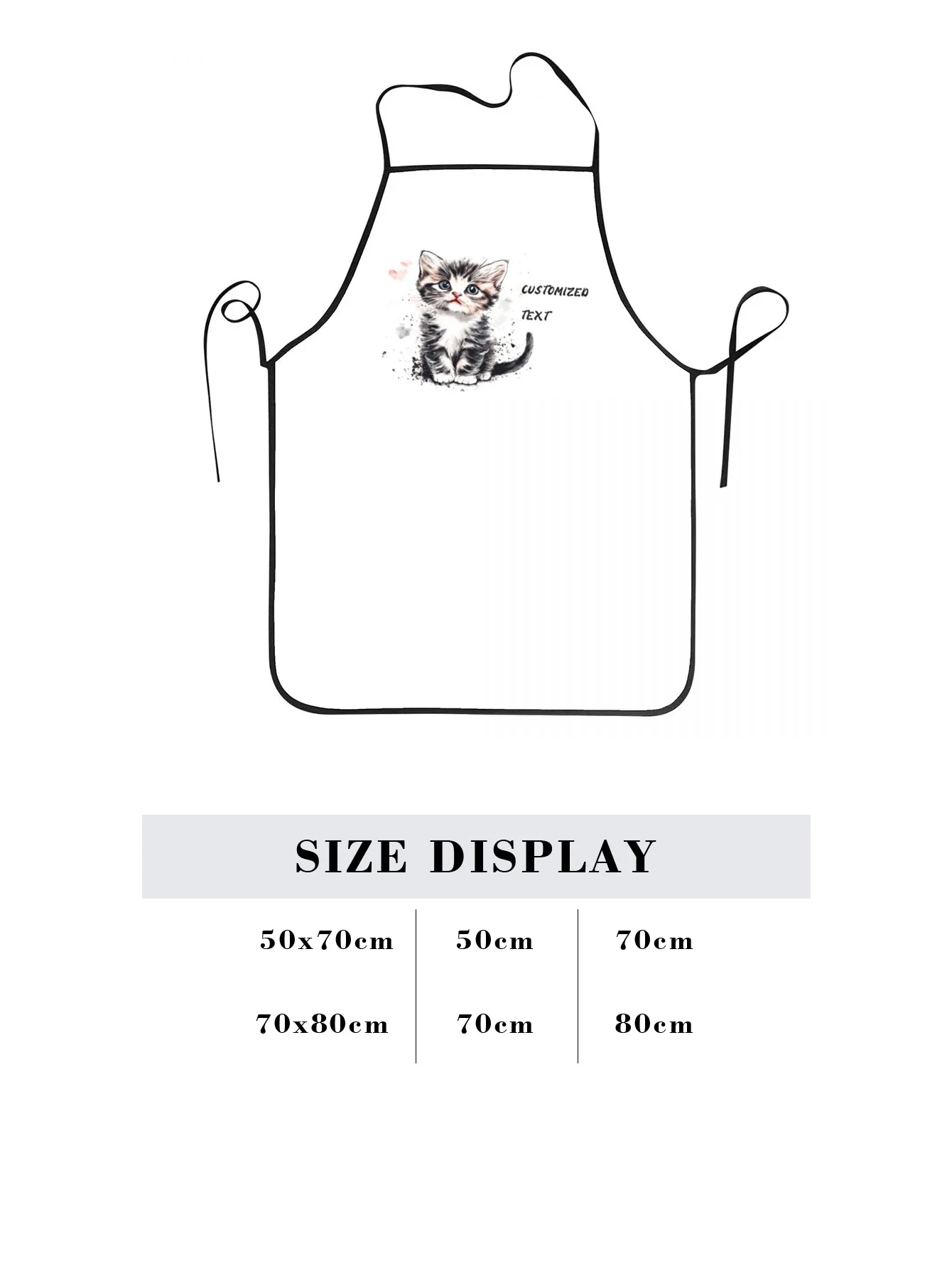 مخصص طباعة النص الرجال المطبخ المئزر التوقيع مآزر المطبخ المنزل الخبز الملابس #5