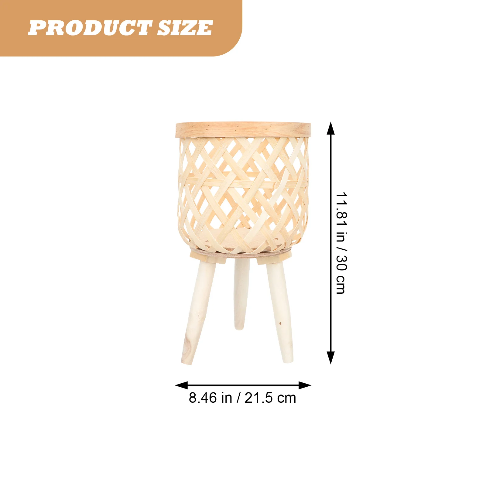 Kosz na kwiaty z bambusa, uniwersalny kosz do aranżacji kwiatowych, kosz do przechowywania, dekoracja na biurko, dekoracja na przyjęcia weselne, dekoracja domu