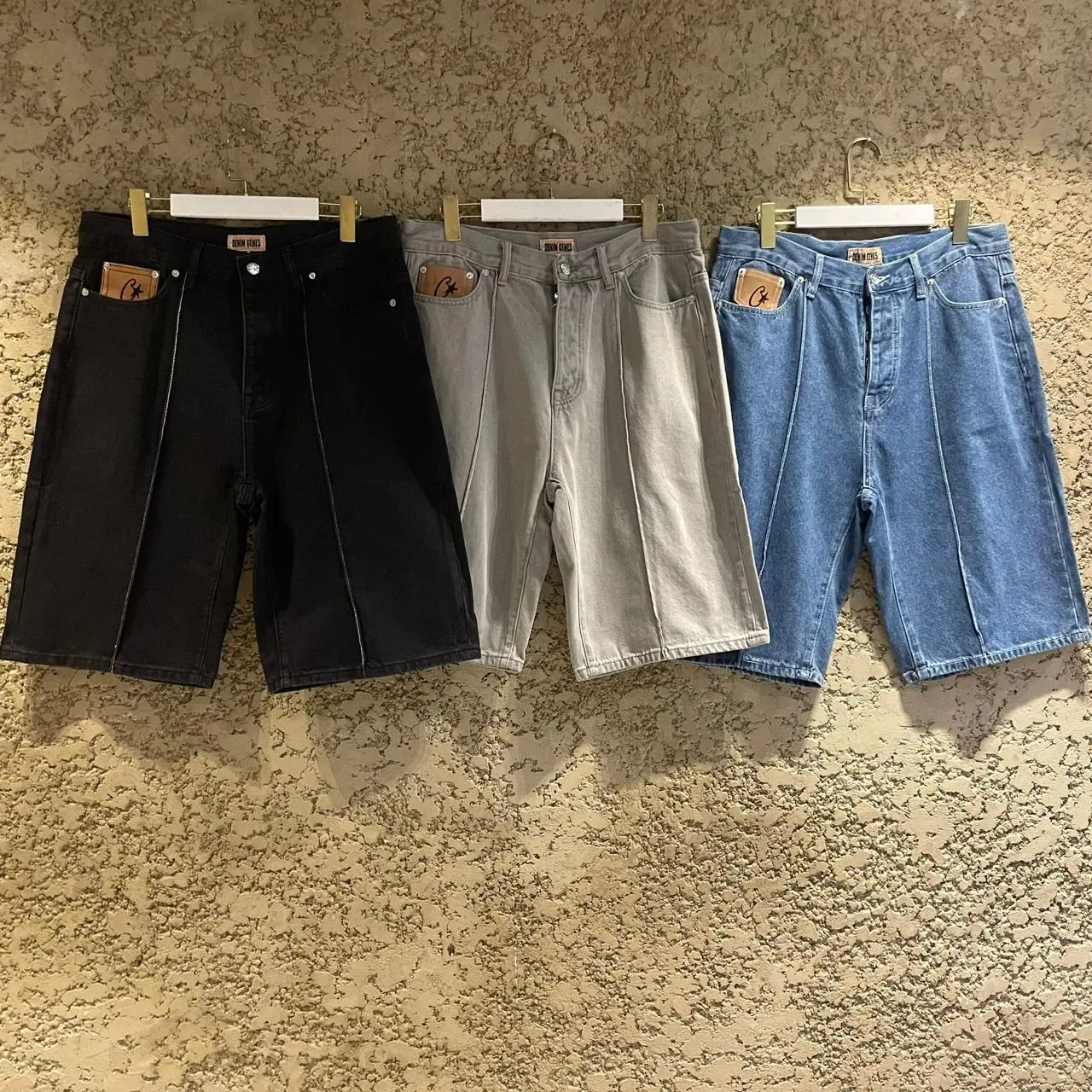 Cortez-Short cargo brodé étoile des années 90 pour hommes, nouveau style chaud, pantalon cargo rétro, hip-hop, rue, été