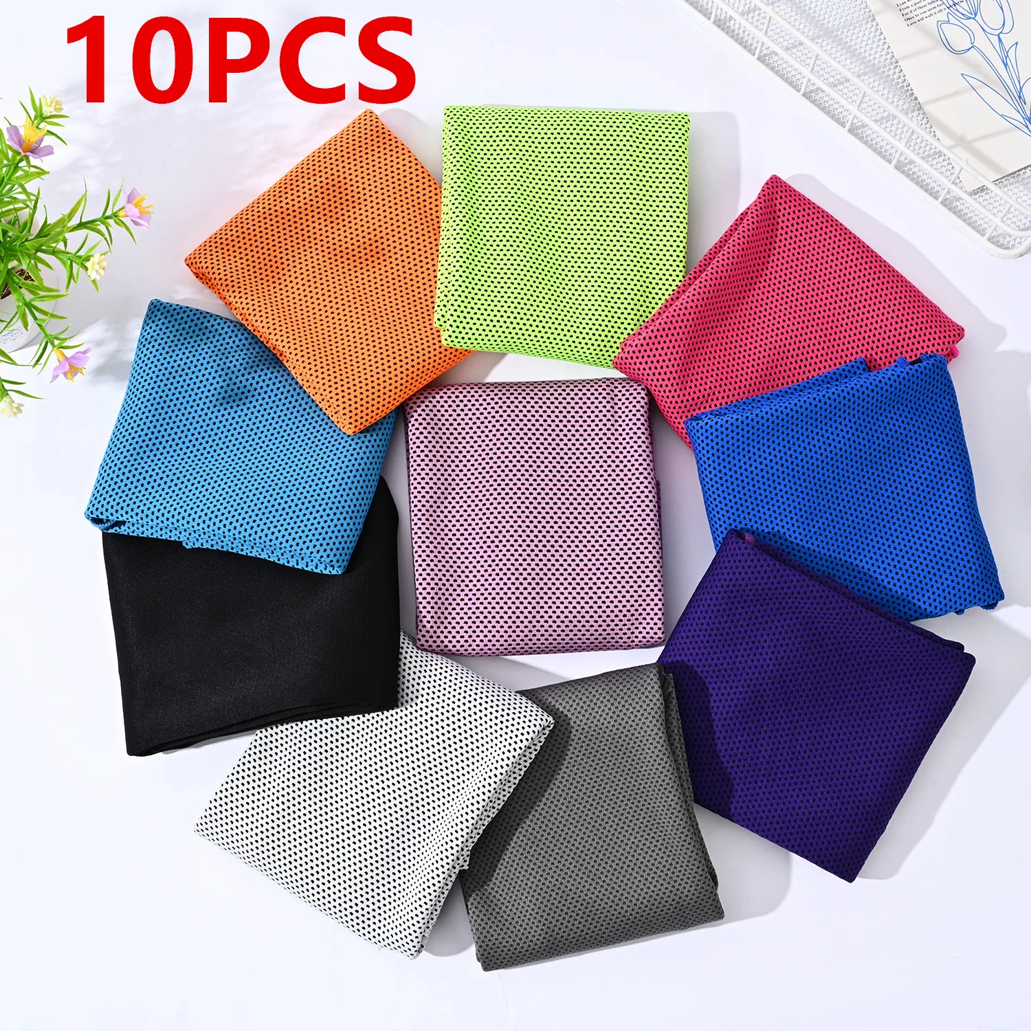 

10 шт. охлаждающее полотенце оптом 12x40 дюймов Ice Yoga Gym Аксессуары Крутые походные подарки Мягкое дышащее холодное полотенце для спорта