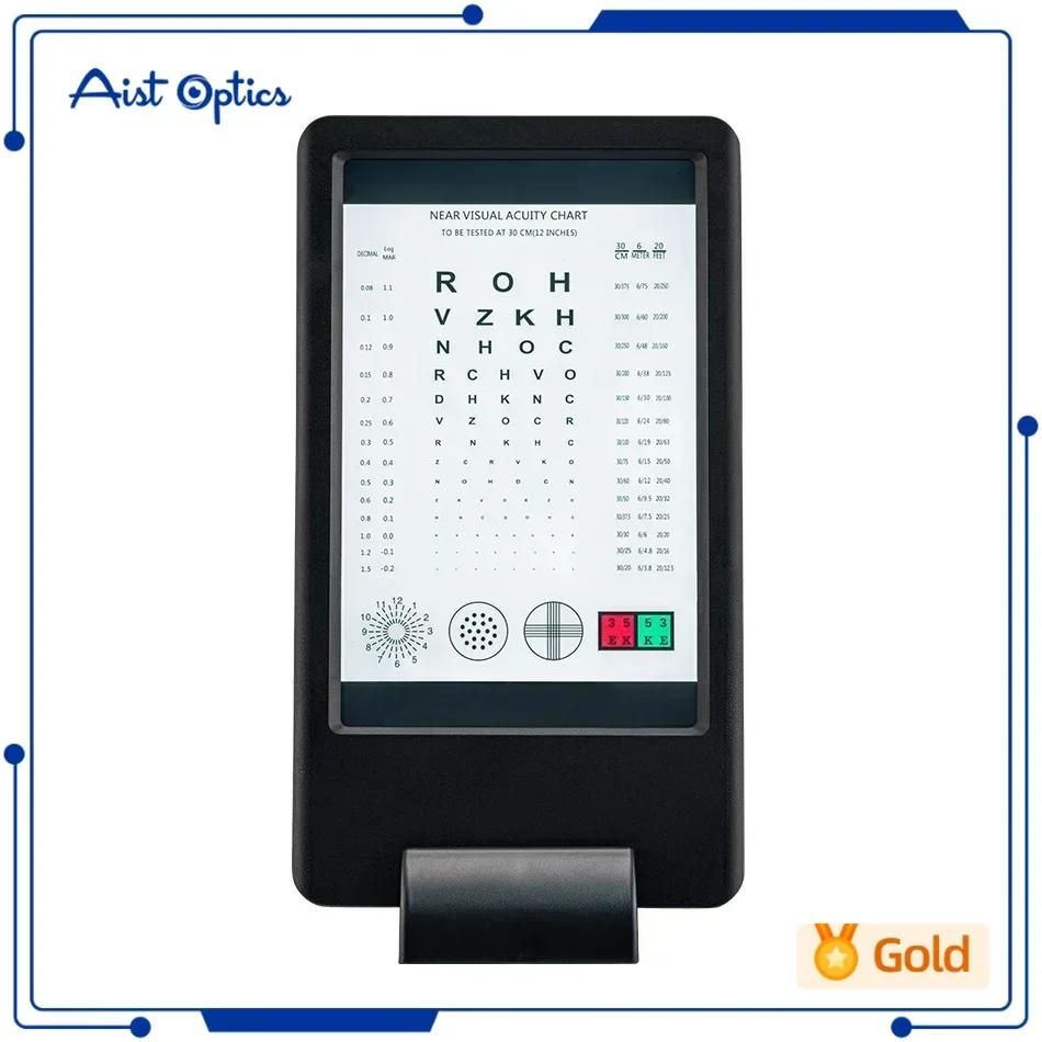 Rechargeable 30cm Near Vision Tester CP-37C Chart AC Adapter Included Good Price Double Side Display Letter And Tumbling E