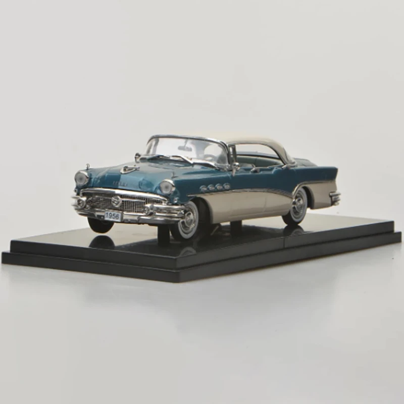 Modèle de voiture en alliage de Simulation de toit rigide, échelle 1:43, 1956 Roadmaster-Riviera-4 portes, affichage statique, cadeau, décoration Souvenir à collectionner
