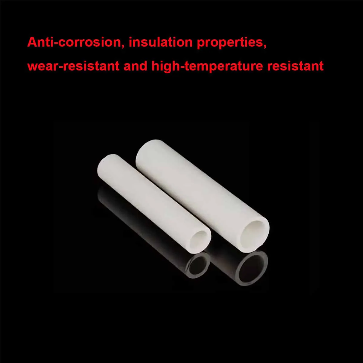 10 Buah Tabung Keramik Alumina Lubang Tunggal Tabung Keramik Bagian Kecil, Lengan Keramik Isolasi Berongga ID 0.6-11Mm