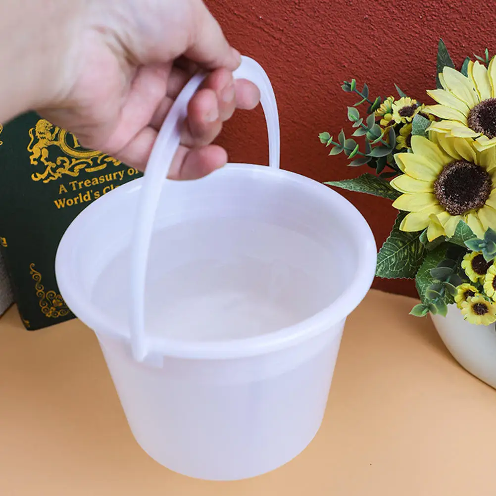 6Pcs Water Bucket For Painting Container For Paint Storage Christmas Craft Round Buckets Disposable Multipurpose