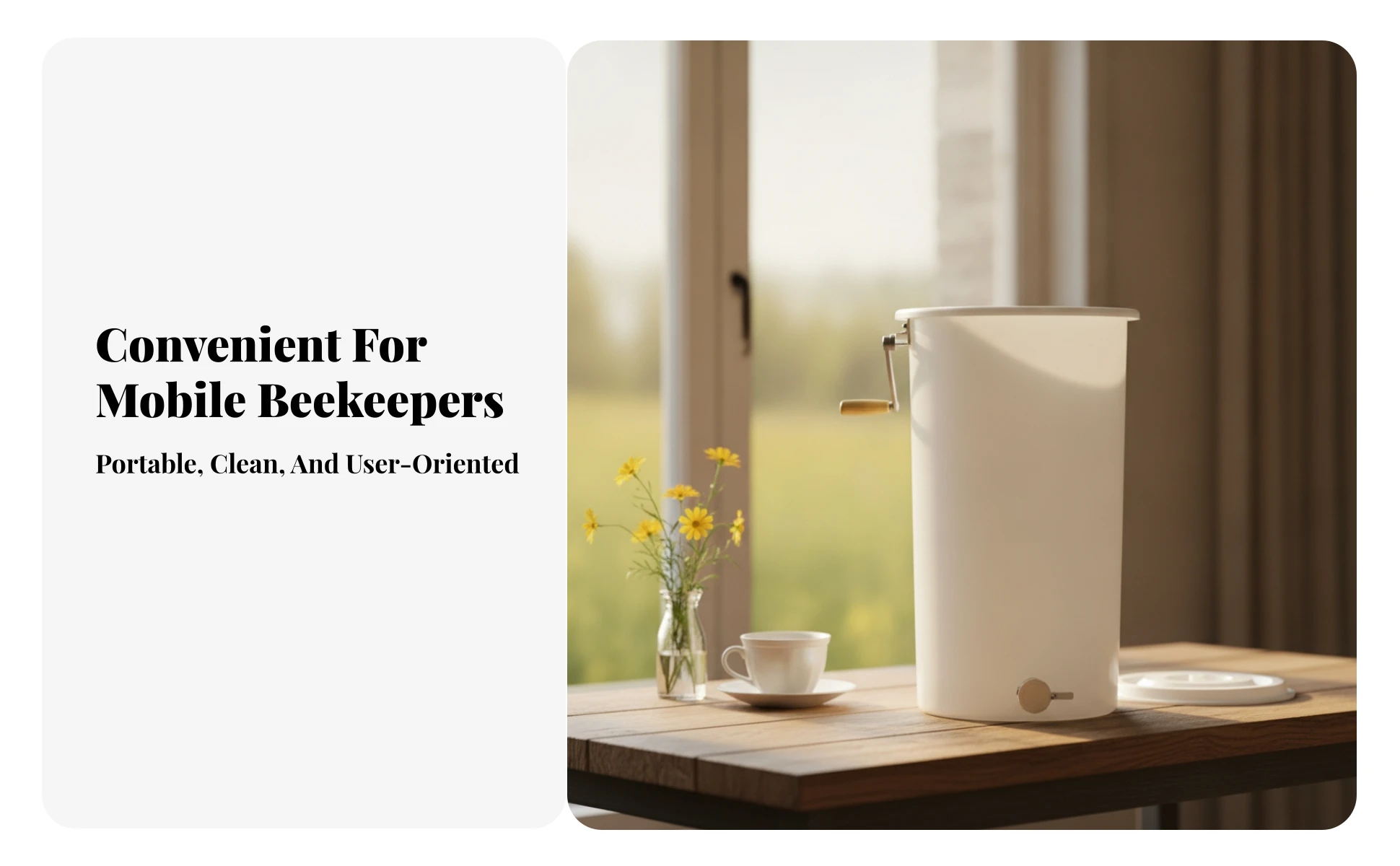 Beekeeping Honey Centrifuge Outlet Tap 2-Frame Honey Extractor Honeycomb Extractor Cylindrical Beekeeping Honey Centrifuge Outlet Tap 2-Frame Honey Extractor Honeycomb Extractor Cylindrical