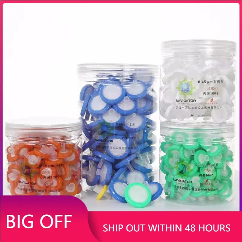 

100 шт./лот, фильтр премиум-класса, микропористые мембранные иглы, шприцевые фильтры, фильтр для фильтрации, стерильный пластиковый держатель, оборудование
