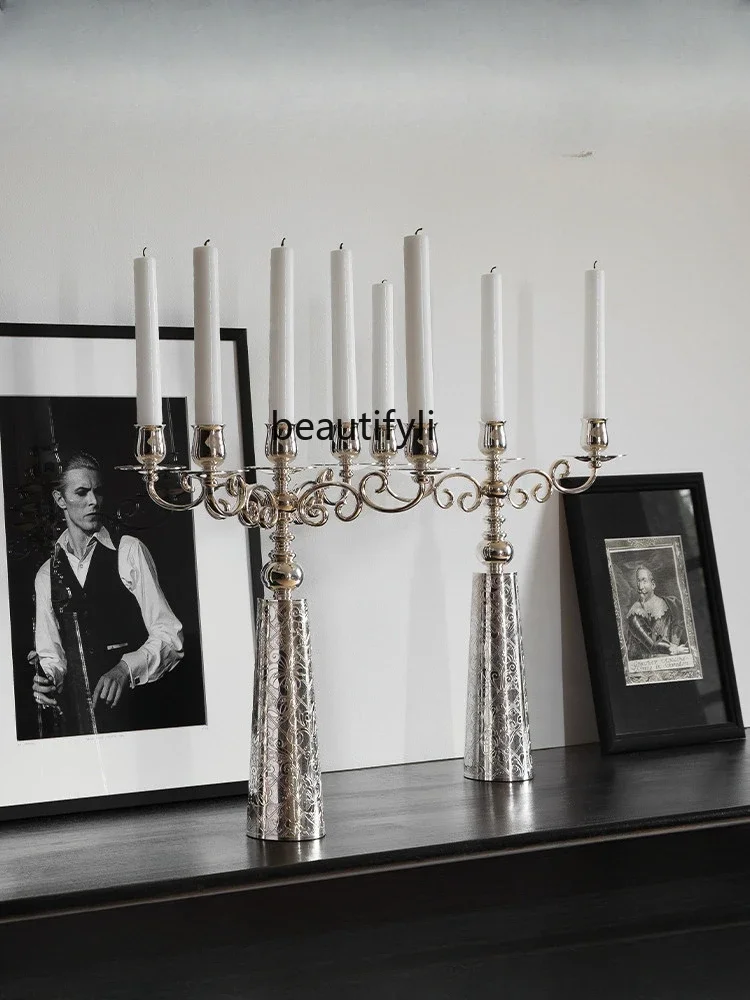 Eden Garden Silver-Plated Candlestick Ornaments